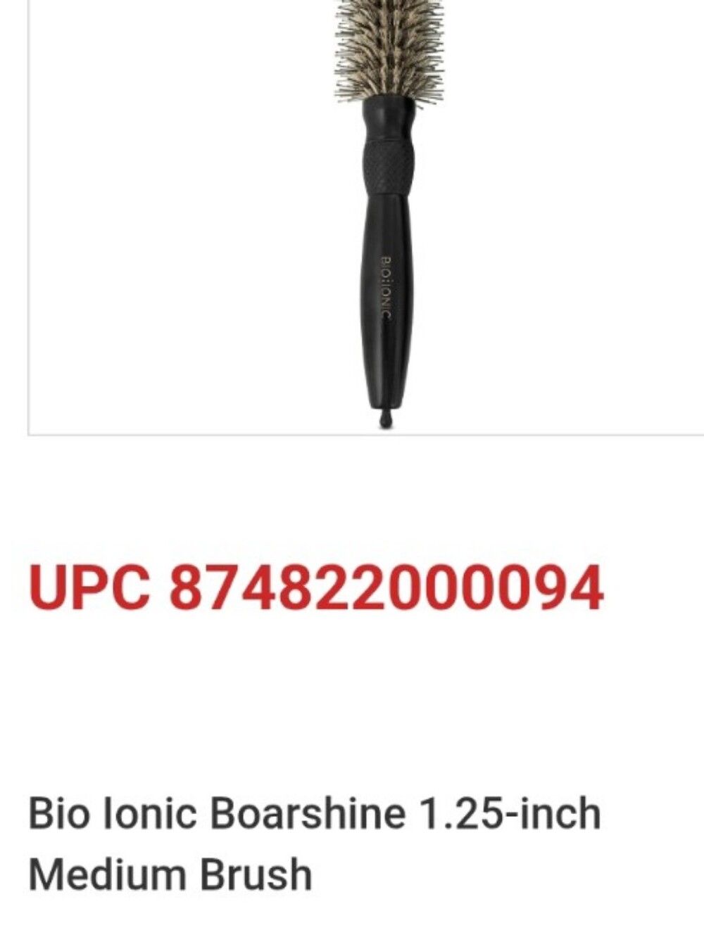 New Bio Ionic Boar Shine Angled Anti-Frizz Medium Round Barrel Brush - Picture 8 of 8